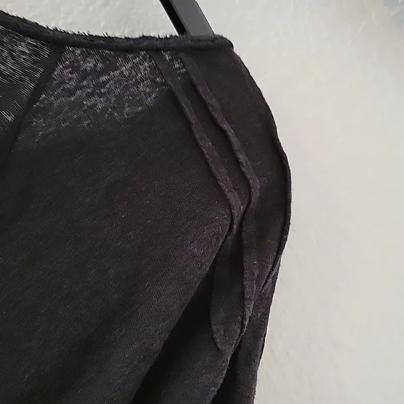 Free People Oversized Black shirt Fits S M L XL - Picture 8 of 8